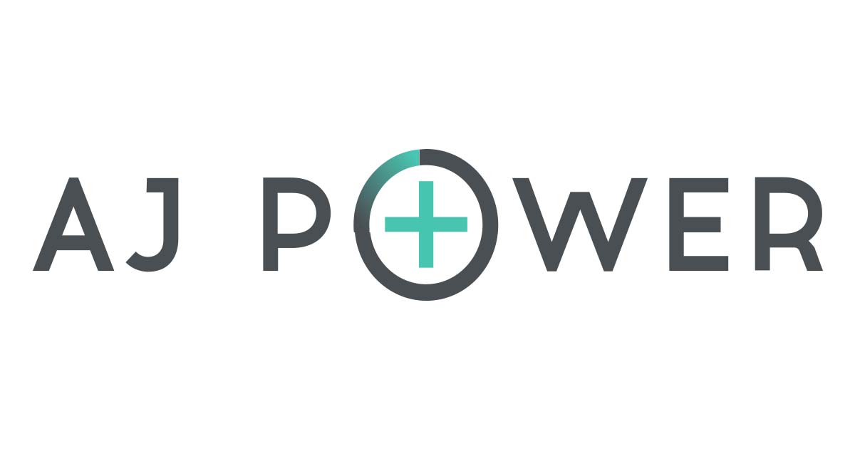 Uzņēmuma AJ POWER logotips